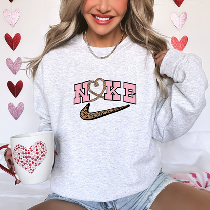 Cheetah Heart Crewneck